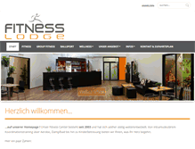 Tablet Screenshot of fitness-lodge.ch